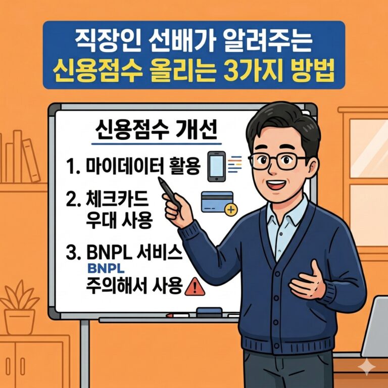 사회초년생이 신용점수 올리는 방법