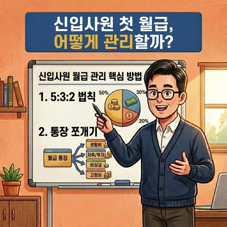 사회초년생 월급 관리 방법