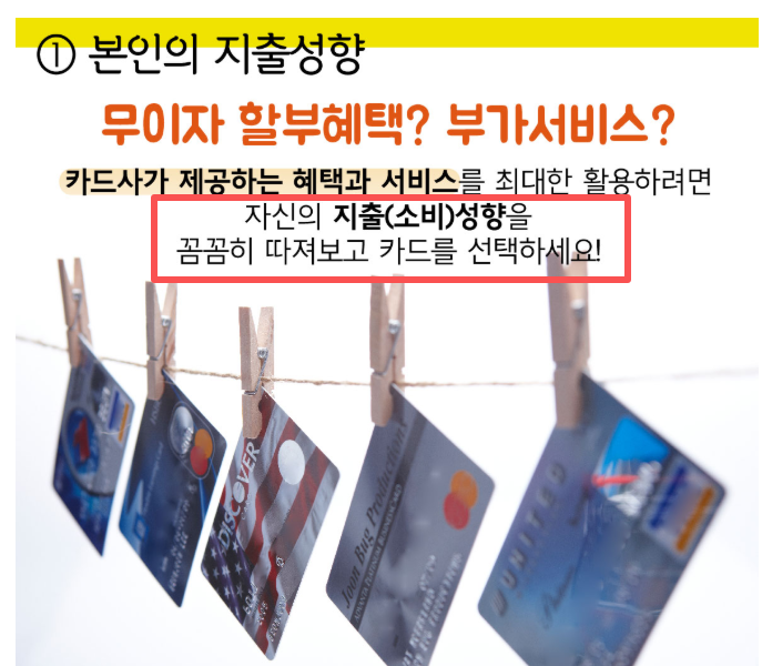 신입사원 신용카드 고르는 기준