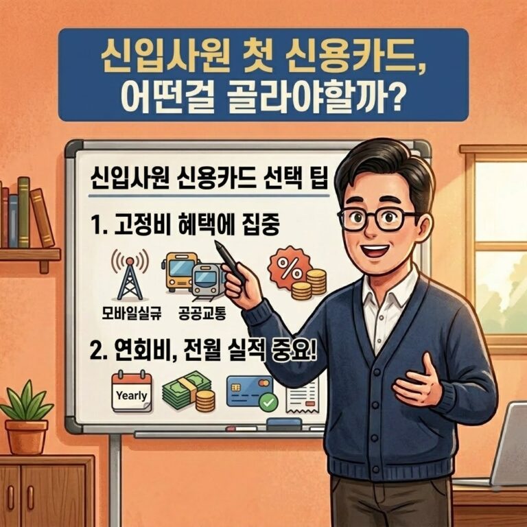 신입사원 신용카드 고르는 기준