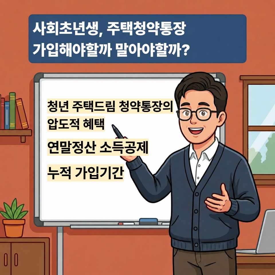 주택청약통장 해지하면 안되는 이유