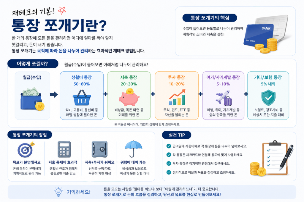 통장 쪼개기 방법 추천