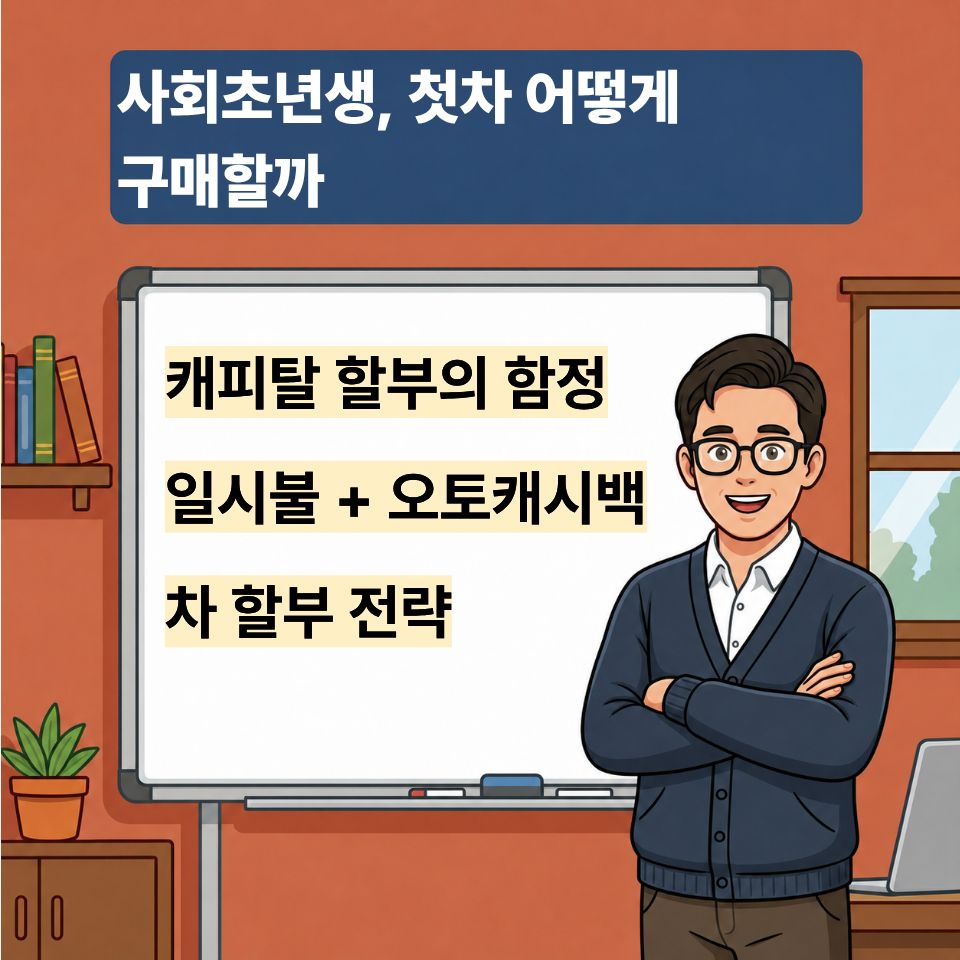 첫차 구매 꿀팁 할부 오토캐시백