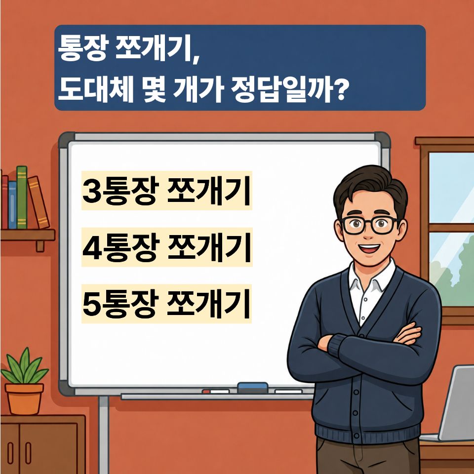 통장 쪼개기 몇개 추천