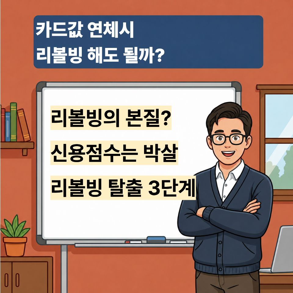 카드 리볼빙 하면 안되는 이유
