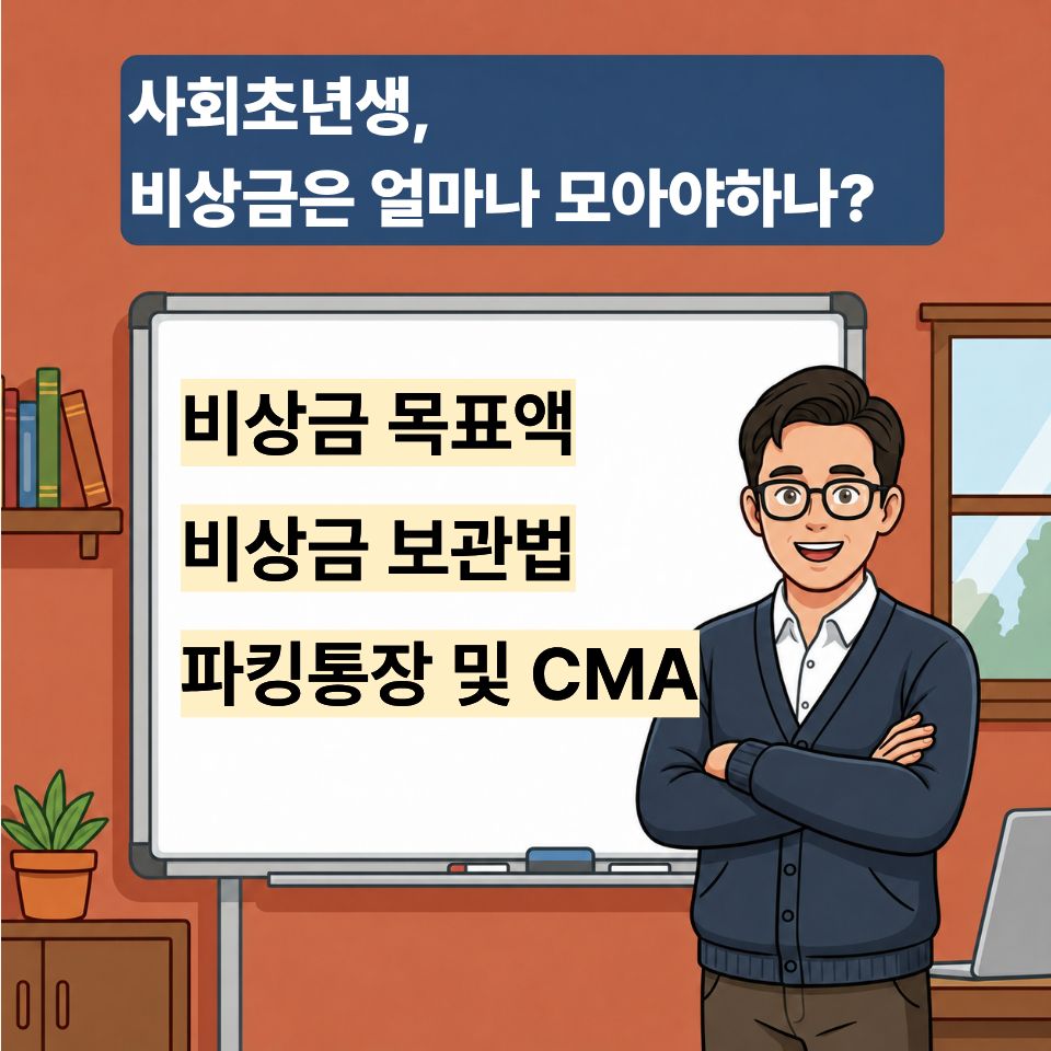 사회초년생 비상금 얼마나 모아야하나요